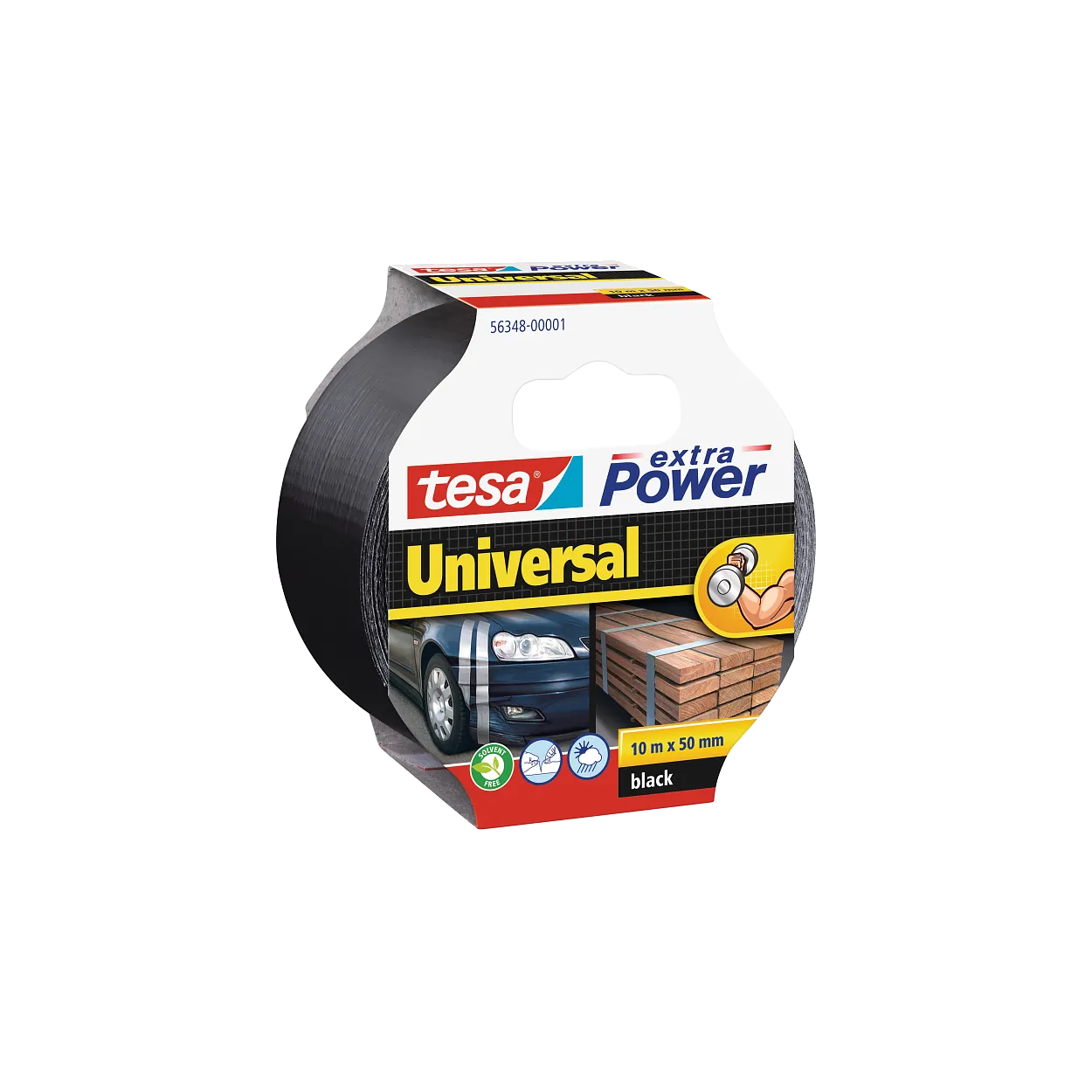TESA EXTRA POWER SZÖVETSZALAG 50MMX10M, FEKETE SZÍNŰ