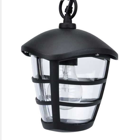 COLOGNE MENNYEZETI LÁMPA LÁNCCAL E27 60W, FEKETE Kültéri lámpa