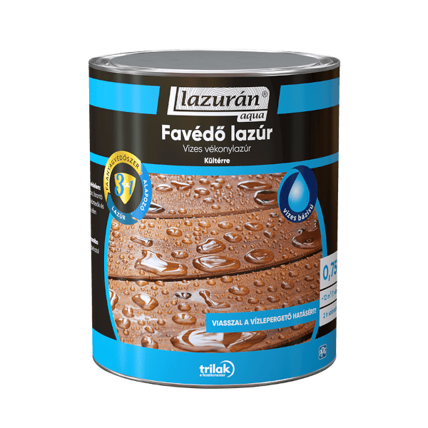 LAZURÁN AQUA 3IN1 0,75L VIZES BRAZIL MAHAGÓNI - Lazúr - Festék,
