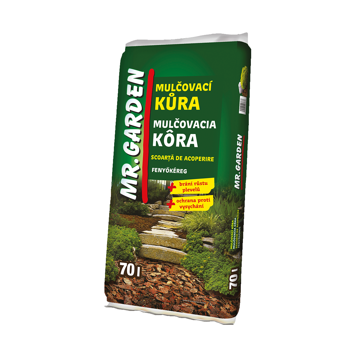 MR. GARDEN FENYŐMULCH 70 L VÖRÖSESBARNA