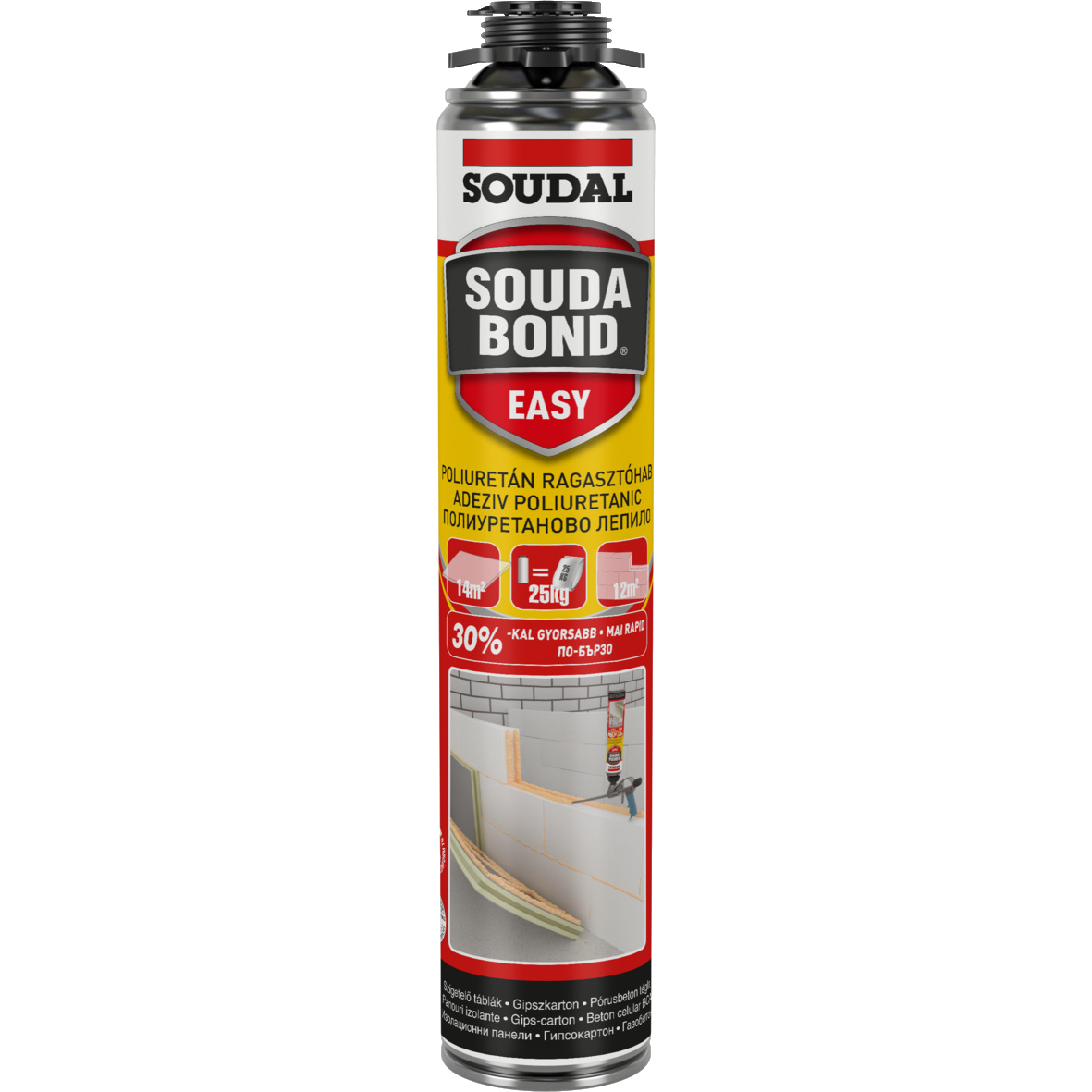 SOUDAL SOUDABOND EASY RAGASZTÓHAB 750ML PISZTOLYOS - Purhab