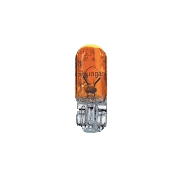 Lot De 10 Ampoules Halogènes YW5W 12V 5W Culot T10 - Teinte Orange Pour Clignotants Auto/moto, Intérieur, Feux De Position