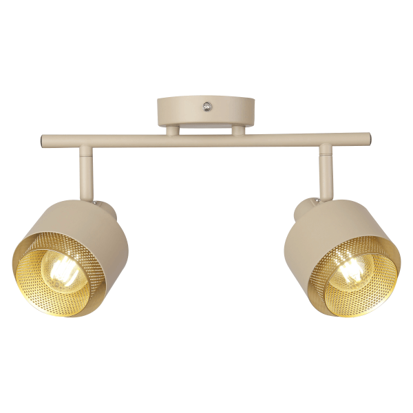 Rabalux Spotleuchte Fedora – 4x E14, Dimmbar, In Braun/gold Für Wohnzimmer Oder Flur