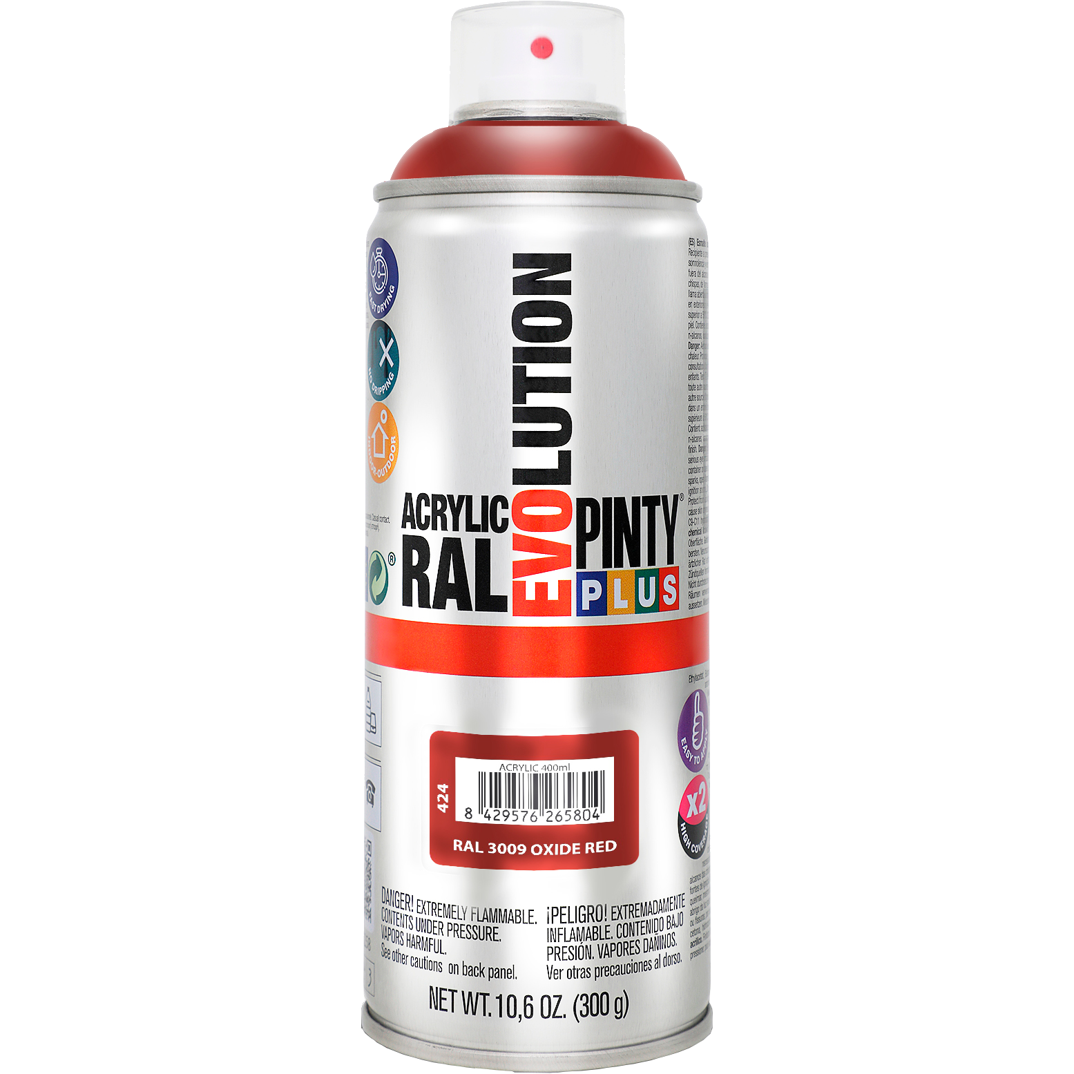 Pinty Plus Grundierung-Spray Für Eisen – 400 Ml, Rot, Schnelltrocknend