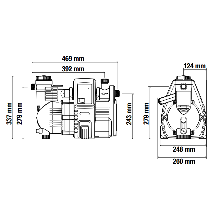 GARDENA HÁZI VÍZMŰ COMFORT 4000/5E 1100W 4000L/H 45M 4,5BAR