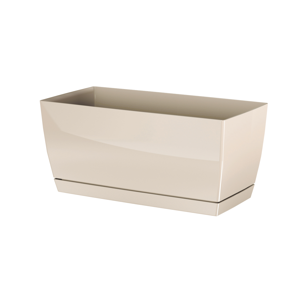 Prosper Plast Coubi - Vaso Per Fiori In Plastica, 10 X 9.2 Cm, Colore Bianco - Ideale Per Piantine, Coltivazione E Decorazione Domestica - 2