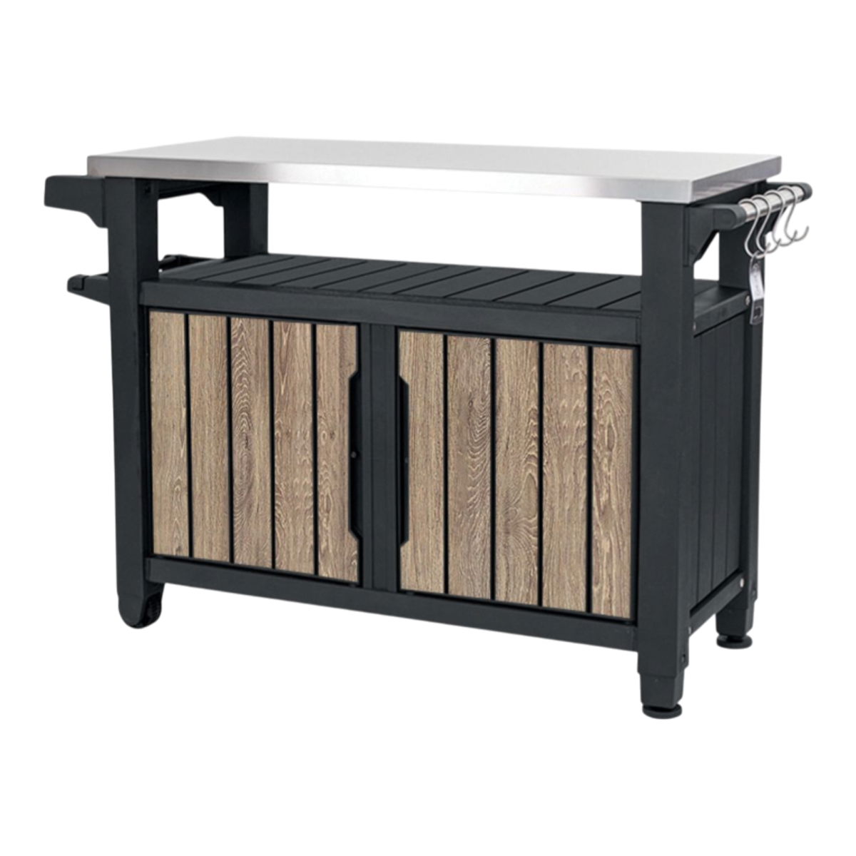 Keter kerti grill asztal decocoat unity xl 207l műanyag kőrisfa