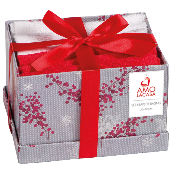 NATALE FROZEN TÖRÖLKÖZŐ SZETT 6DB 30X30CM, AMO LA CASA Outlet