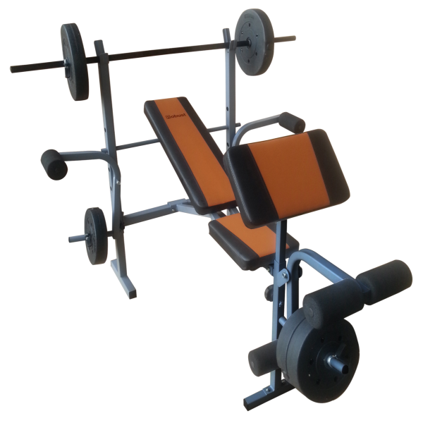 ROBUST FIT SÚLYZÓPAD SÚLYKÉSZLETTEL ÁLLÍTHATÓ HÁTTÁMLA,BICEPSZPADDAL Outlet