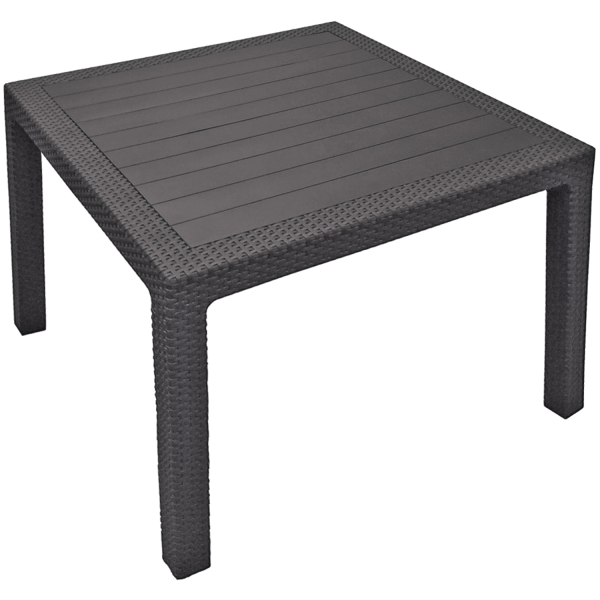 ASZTAL MELODY QUARTET ANTRACIT MŰRATTAN HATÁSÚ 95X95X75CM Outlet